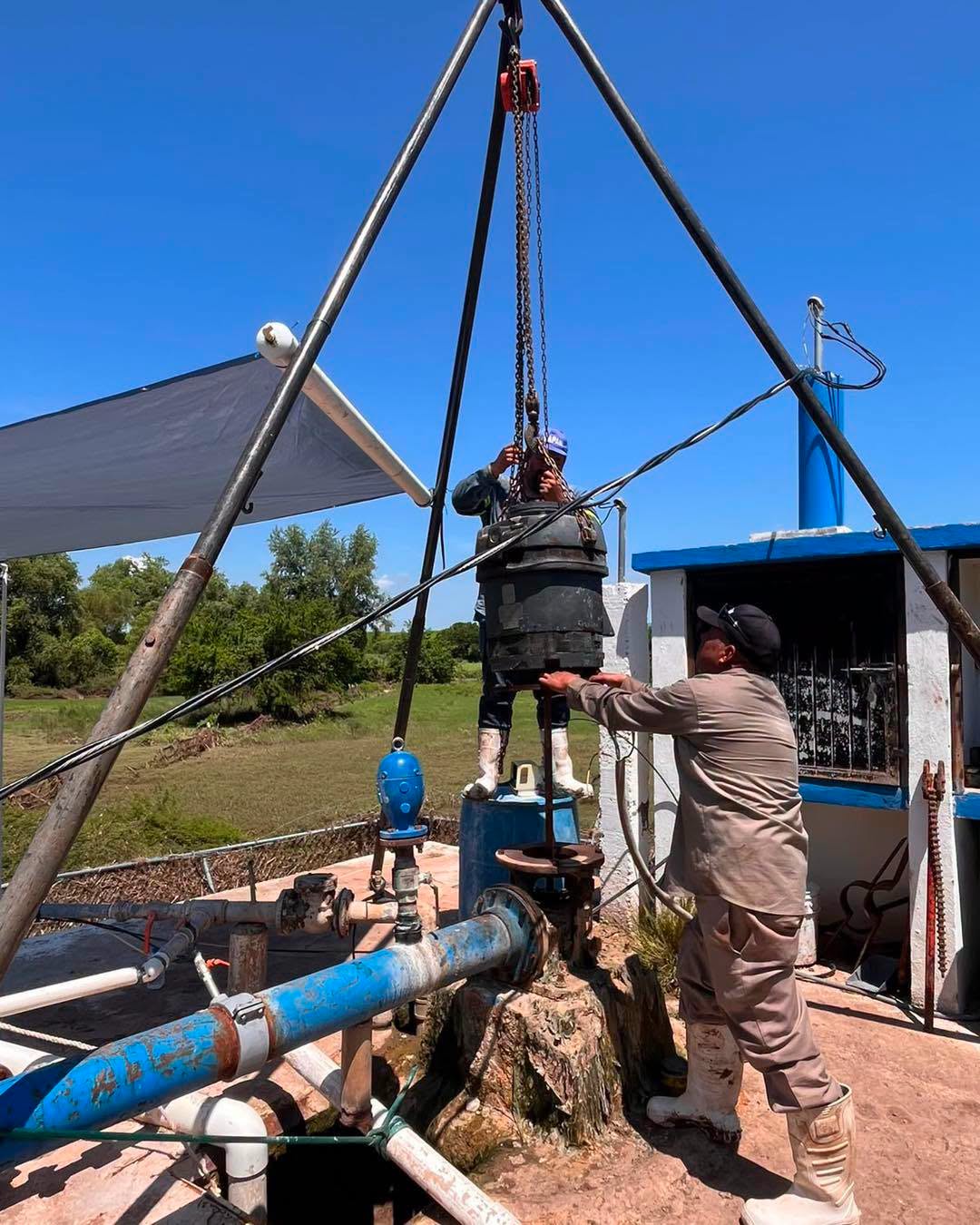 JMAPAM realiza reparación de motor en pozo de El Pochote para fortalecer el suministro de agua