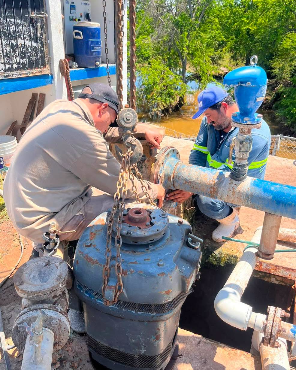 JMAPAM realiza reparación de motor en pozo de El Pochote para fortalecer el suministro de agua