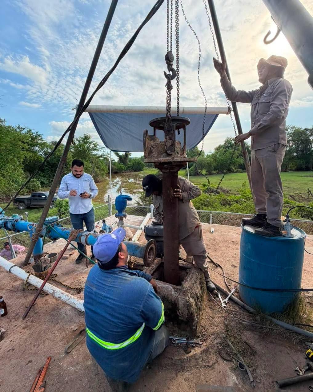 JMAPAM realiza reparación de motor en pozo de El Pochote para fortalecer el suministro de agua