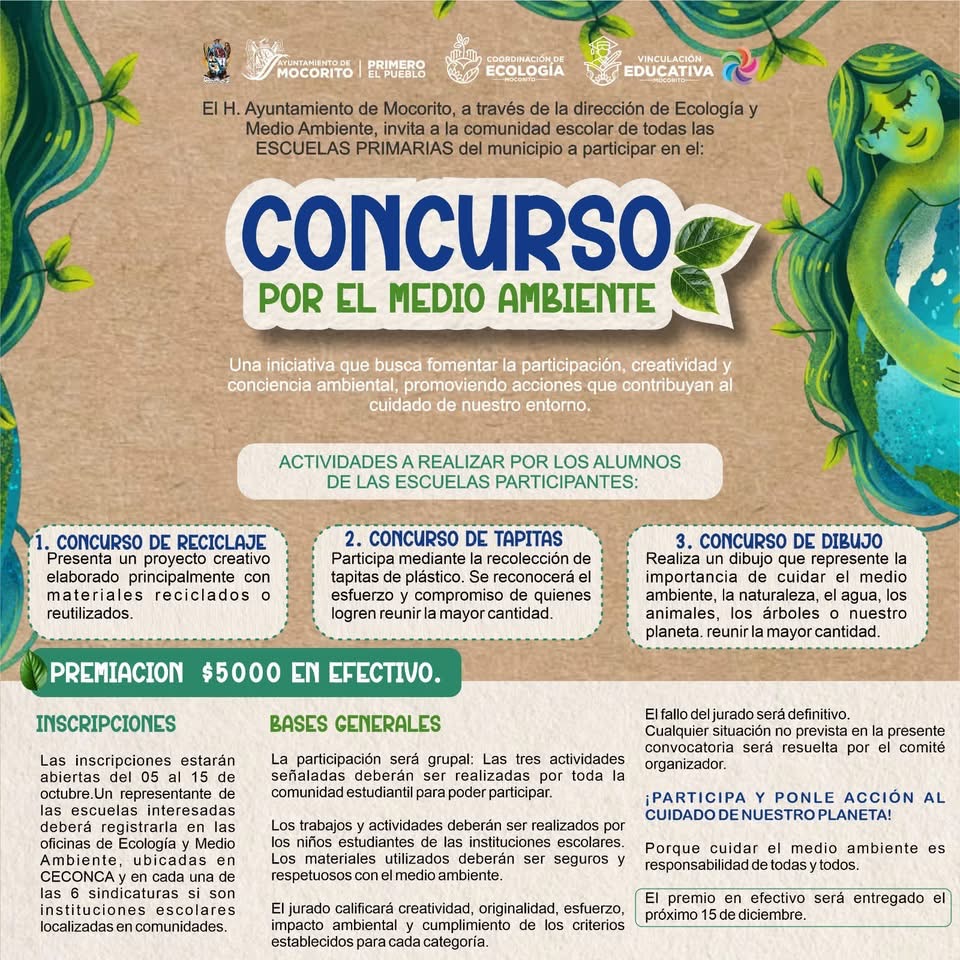 🌱 ¡ATENCIÓN ESCUELAS PRIMARIAS DE MOCORITO! 🇲🇽
