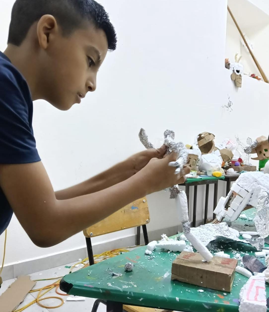 Fomenta Instituto Municipal de Cultura la creatividad infantil a través del reciclaje