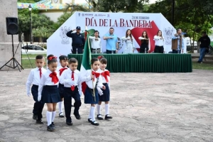 En Mocorito celebran el Día de la Bandera con Acto Cívico.